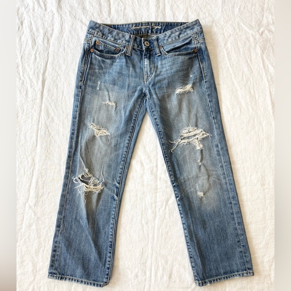 American Eagle Boy Fit Cropped Jean - Picture 2 of 8